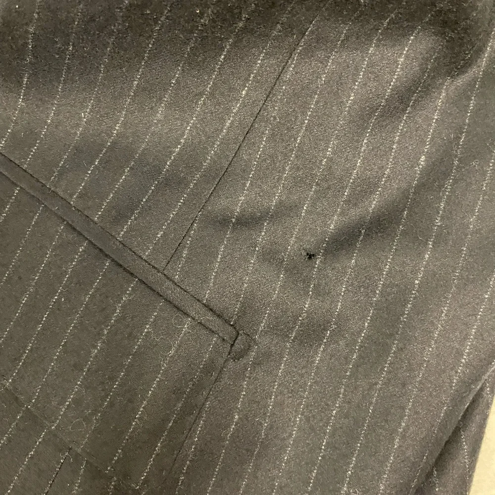rag & bone The Icon Pinstripe Wool Suit Jacket in Charcoal‎ Size 38 $695